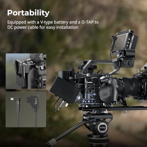 Image of SmallRig Vertical Shooting Cage Kit for Sony FX6, V-Mount Battery Plate, Side Handle Adapter, Integrated Top Handle Mount, HawkLock NATO Rail - 5801