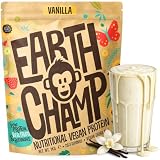 EarthChamp Vegan Protein Powder Vanilla 1kg Plant Based, High Protein