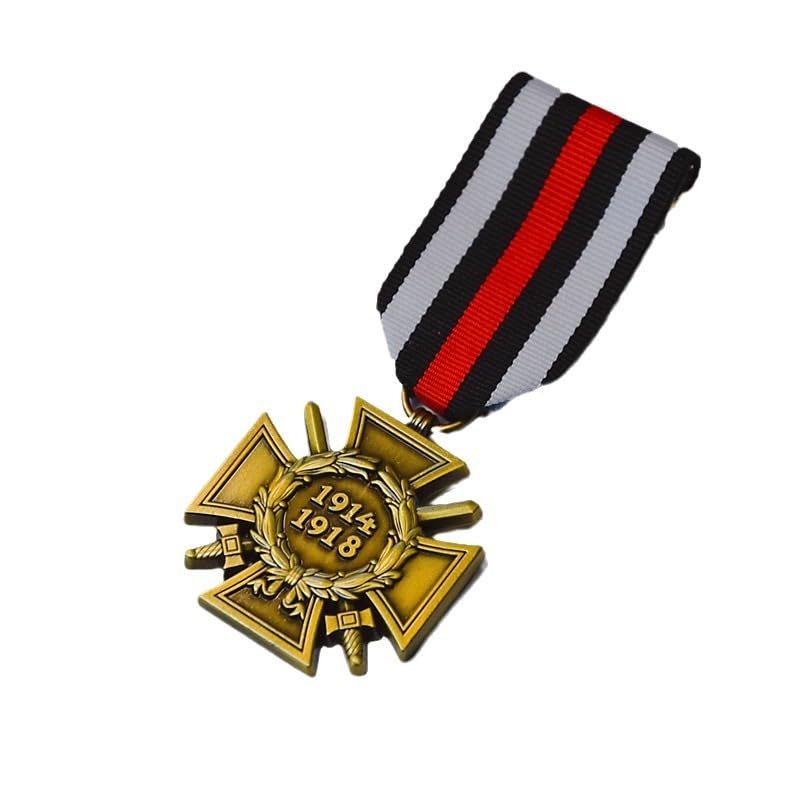 FOTN Replica German World War I Prussian Honorary Hindenburg Cross Medal, Historical Commemorative Medal, Emblem, Black