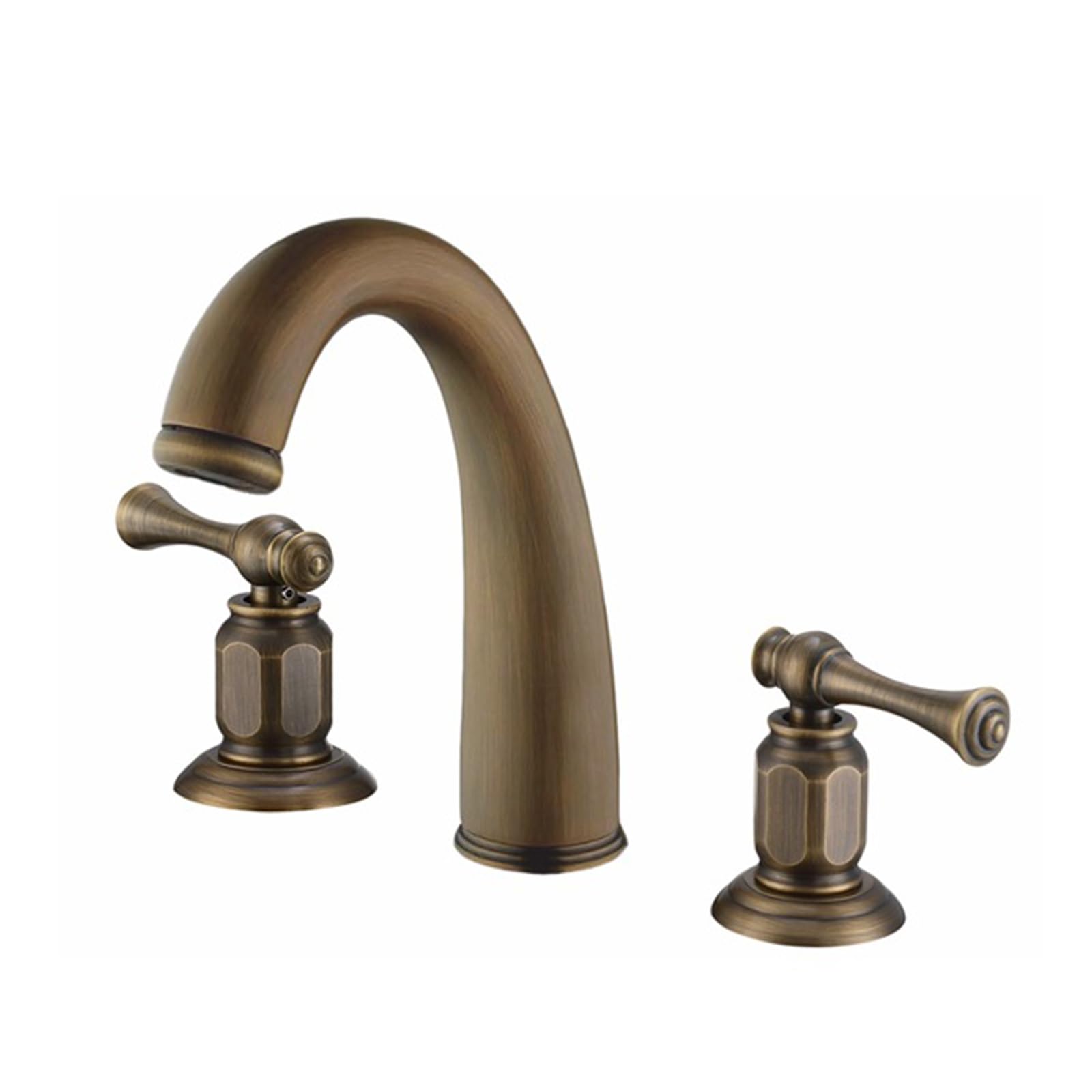Robinet 3 trous vintage pour lavabo de salle de bain, style rétro pour maison de campagne