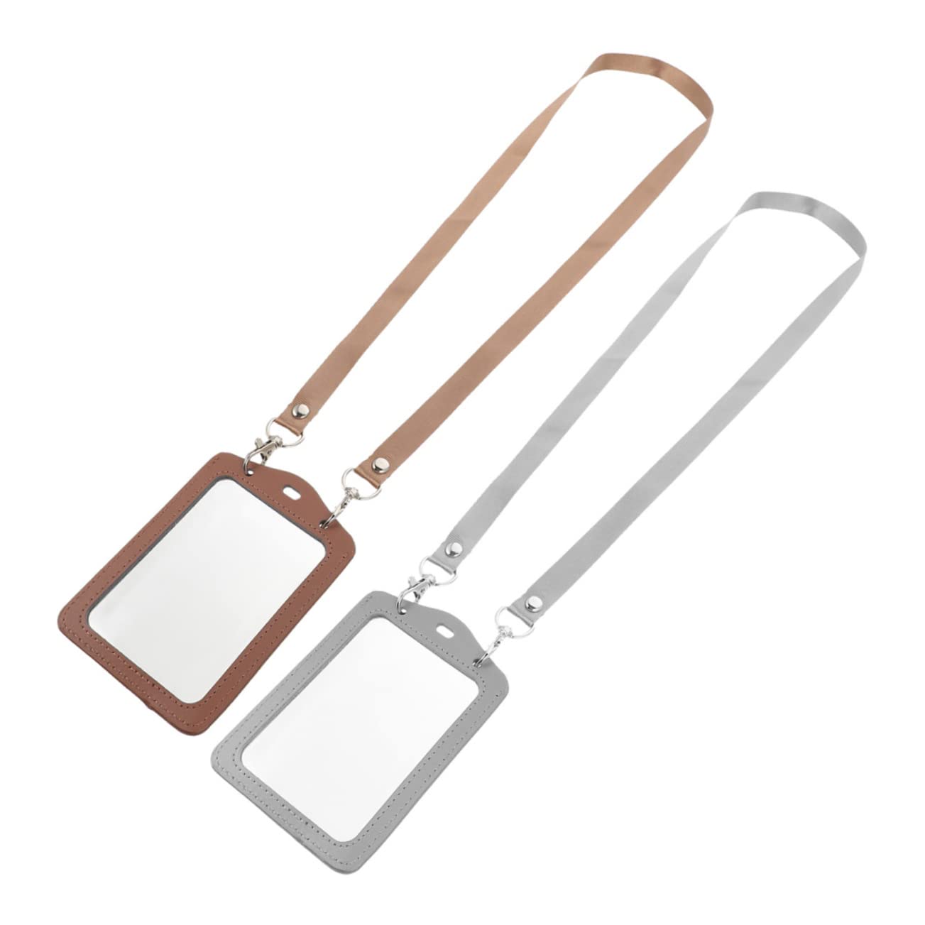HOMSFOU 3 ensembles Porte-Badge Porte-Nom Porte-Clés Porte-Cartes Transparents Porte-Images De Jeu Protège-Cartes Transparents Petits Porte-Cartes En Polyuréthane 2 pièces * 3