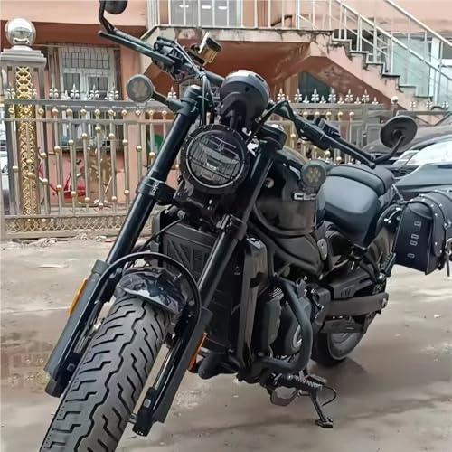 Grille Phare Moto pour 450CLC | Protection Calandre en Acier Noir Robuste - 2