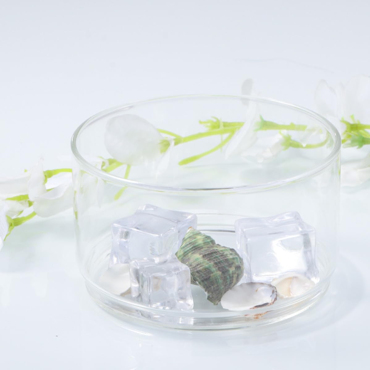 BESTYASH Stackable Glass Salad Bowl for Dessert and Fruit Serving
