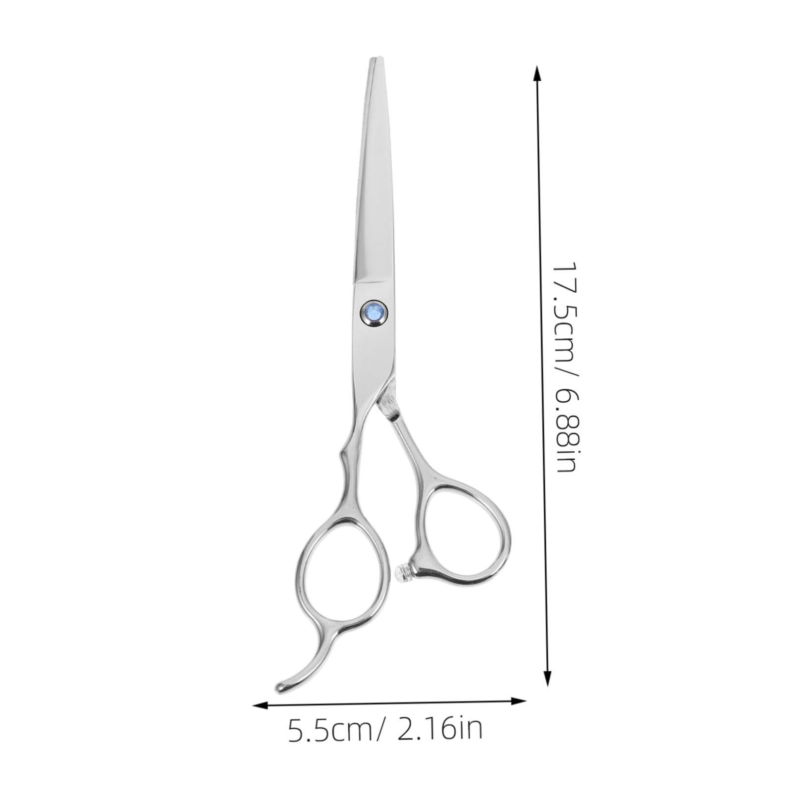 Zerodeko 2 pièces Ciseaux de Coiffure Gaucher Inoxydable Ciseaux Plats Dents pour Coupe Professionnelle et Confort Du Poignet
