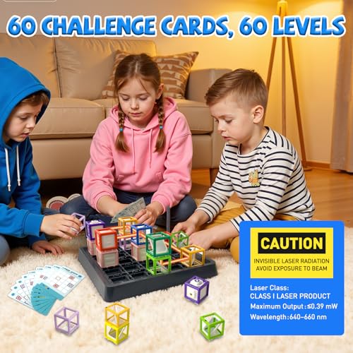 Laser Maze Reasoning Game – STEM Light Reflection Logic Toy for Kids Ages 8-13 – Brain Teaser & Strategy Board Game – Boosts Logic Thinking & Problem Solving – Ideal Christmas & Birthday Gift - Image 3