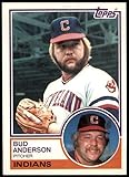 1983 Topps #367 Bud Anderson Cleveland Indians (Baseball Card) NM Indians