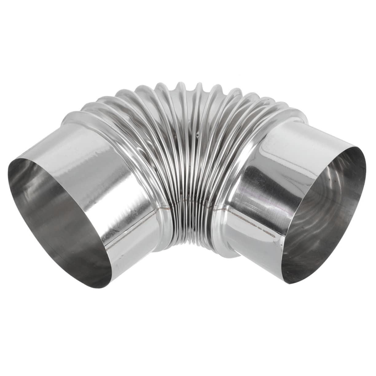 Conducto de ventilación for chimenea 90 grados, 4 unidades, manguera flexible, codo for leña(18X8CMx5pcs)