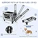 Wheelive Haustiertransporter mit Rädern für Katzen und Hunde, Transporttasche mit Abnehmbaren Rädern & Waschbarem Plush-Inlay,Schultergurt, Tragbarer Transporter für Outdoor und Autoreisen (Max.20KG)
