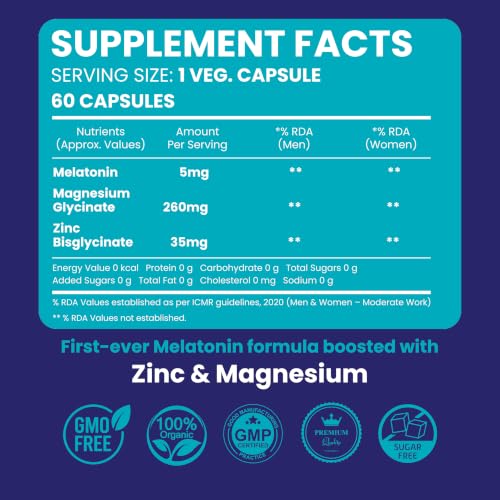 Cosynee Life Store Cosynee Life Melatonin 5mg with Magnesium & Zinc - Image 3