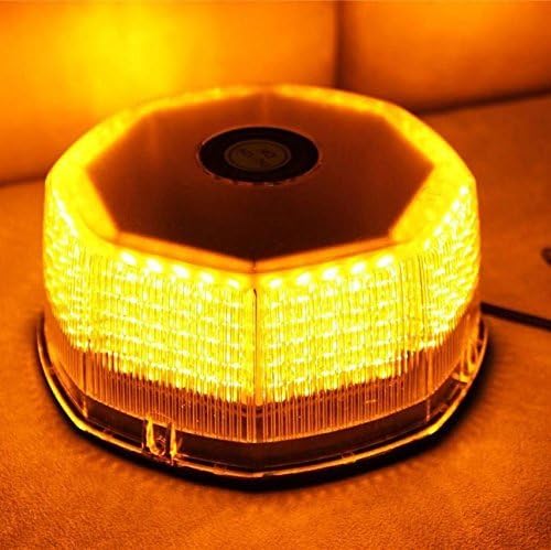 Lumcrissy Amber Strobe Lights for Trucks New Bright 240 LED Truck Strobe Emergency Hazard Warning Light (Amber)