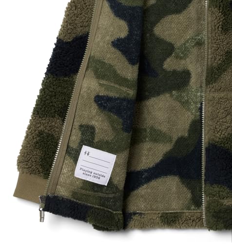 Columbia Youth Rugged Ridge II Printed Sherpa Full Zip, Stone Green Mod Camo, Large3