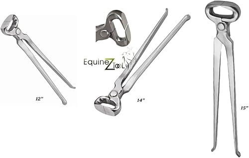 Pezuña Nipper 14" 12" 15" Conjunto de Nippers vanadio Acero Farrier Herramienta en Dull acabado