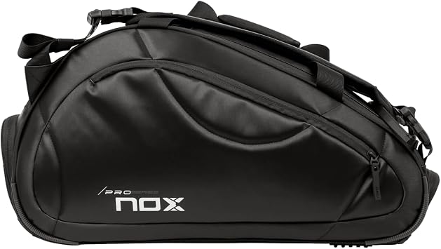 NOX Padel Bag PRO SERIES | Thermal ThermoTech Compartment | Large Capacity for 5 Rackets & Ventilated Shoe Pocket | Ergonomic Design with Backpack Straps | Padel Racket Bag for Men & Women