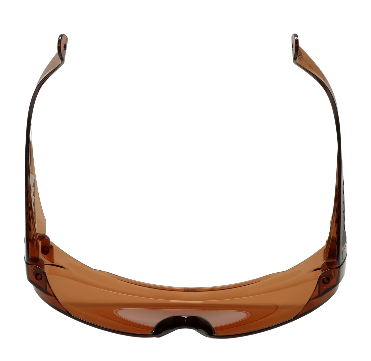 Calabria 1003 Fitover - Gafas de sol de seguridad grandes sobre gafas graduadas | 100% protección UV | patillas transparentes | Cobre