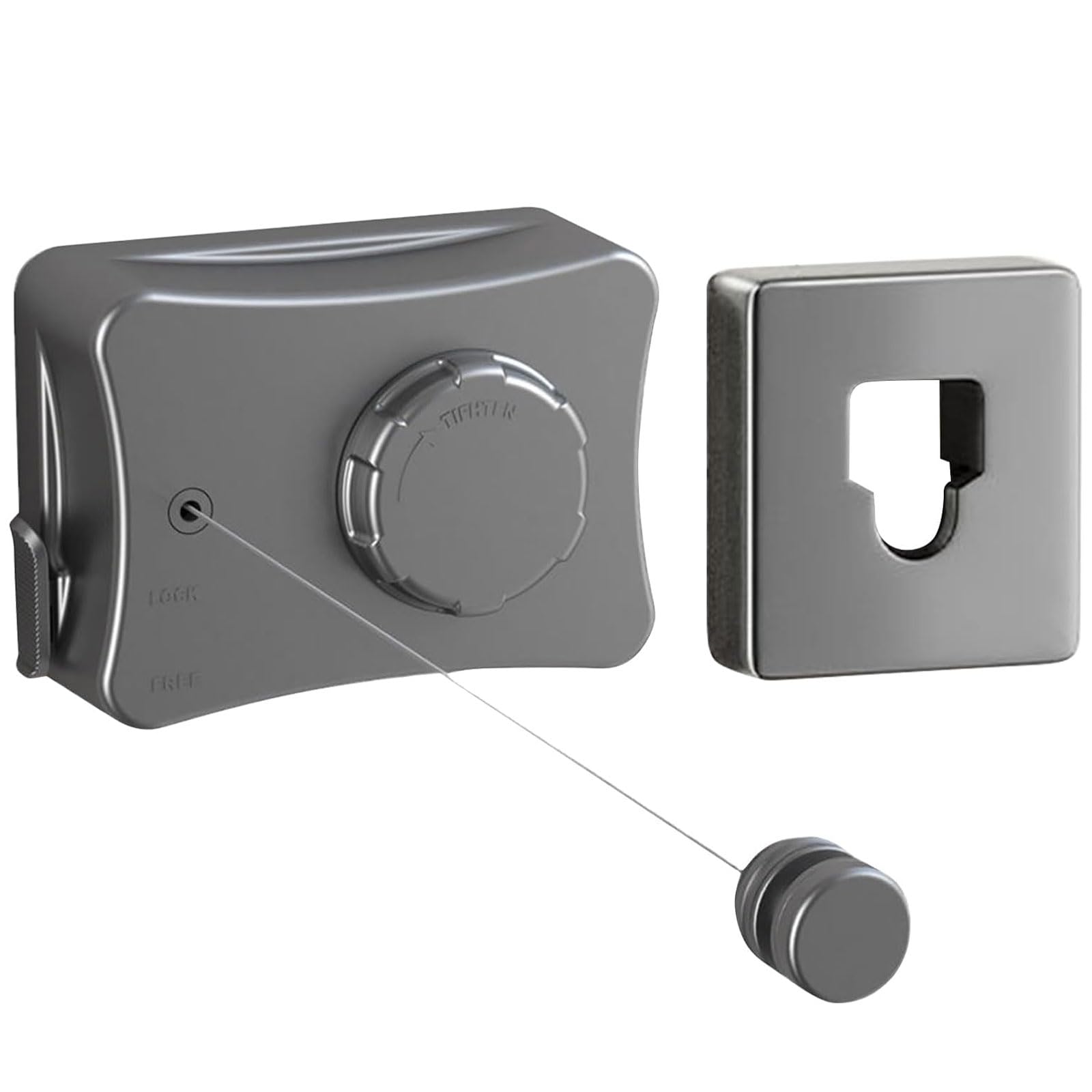 Domigard Stendibiancheria Retrattile, 5,1m Filo Stendibiancheria da Parete Salvaspazio In Acciaio Inossidabile, per Interni Ed Esterni, Corda da Biancheria Regolabile Invisibile(Grigio)