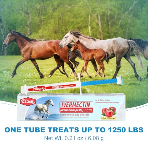 Ivermectin Equine Paste 1.87% – Apple Flavored Oral Dewormer for Horses, 6-Pack - Image 8
