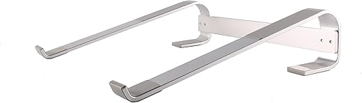 Zebronics-NS1900 Laptop Stand Featuring Aluminium Alloy Body, Anti-Slip Silicone Rubber Pads, Supports Maximum of 5kgs Weight (Silver) Tabletop