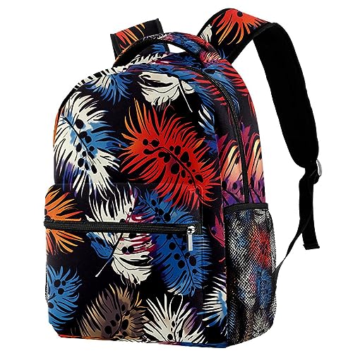 Sac à dos de voyage Campus à plumes multicolore avec porte-bouteille pour fille et garçon
