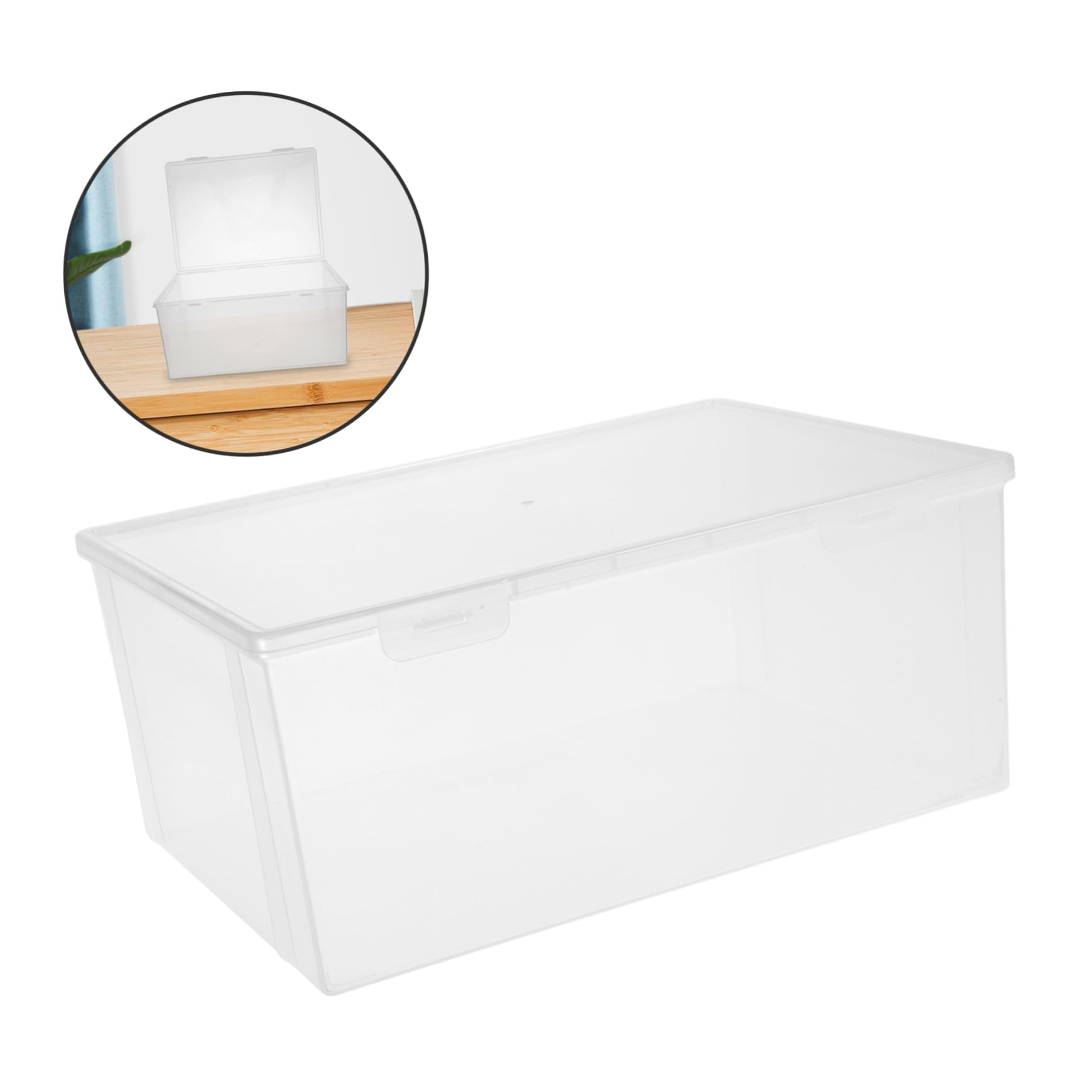 Caja Protectora a Prueba De Polvo 2 Estuches Transparentes Organizador De Discos Cómics Álbumes y Películas