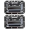 2x klapgreep medium geveerd inbouwschaal 9mm 160×107 mm case rek *chroom *