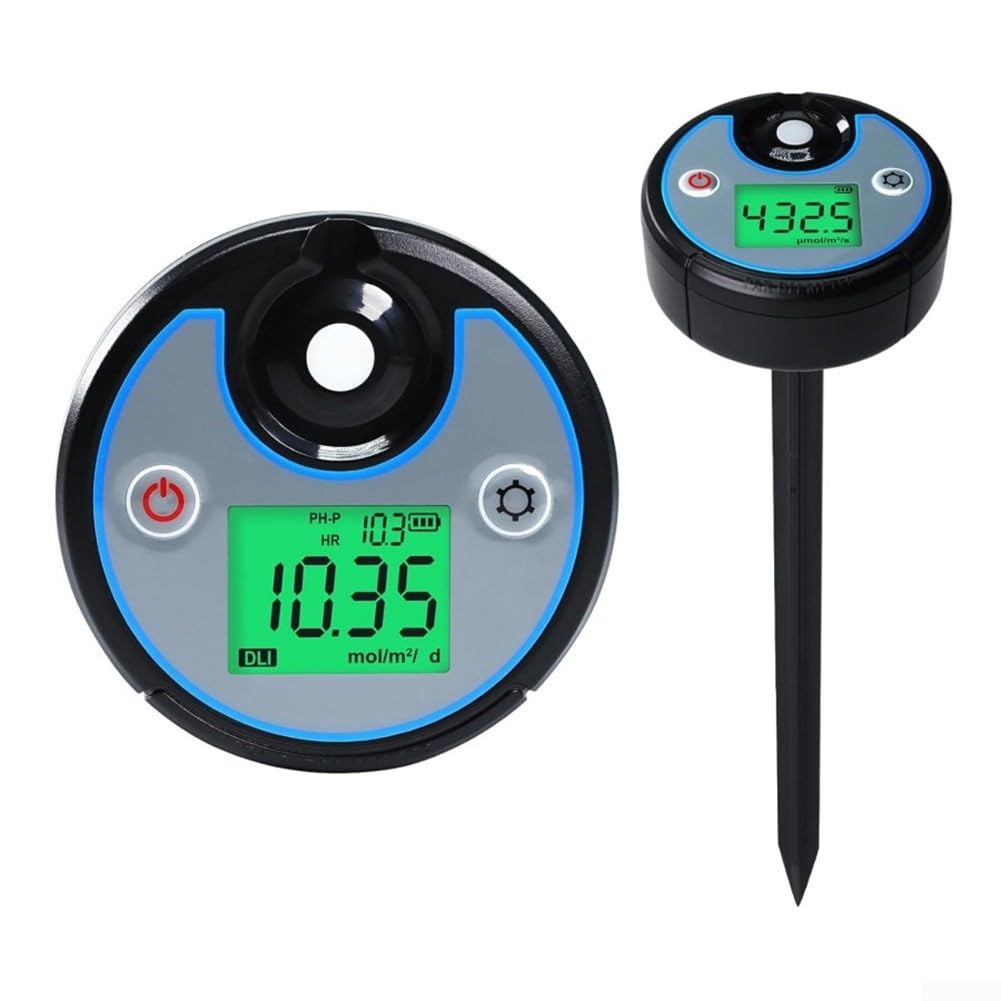 Misuratore di luce digitale PAR per la crescita delle piante | Plastica IP65 impermeabile | DLI Data Logger per laboratorio di coltivazione in serra