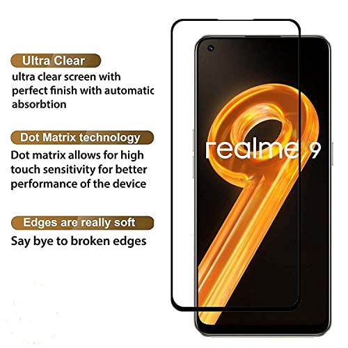 Image of STP FEEL Tempered Glass Compatible for Oneplus Nord CE 2 5G / Oppo Reno 7 SE 5 / Oppo A94 / Oppo A95 / Opppo F19 / F19S / F19 Pro / F19 Pro Plus / F21 Pro (6.4 Inch, Pack of 1) Full Screen Protector Guard