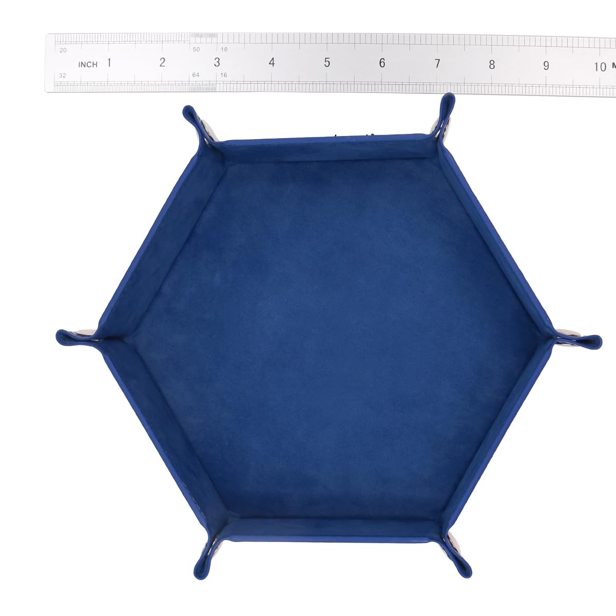 4 PCS Vassoio per Dadi Porta Rotolo di Dadi Esagonale Pieghevole Vassoi per Dadi in Pelle PU per Giochi di Ruolo da Tavolo Accessori per Giochi da Tavolo