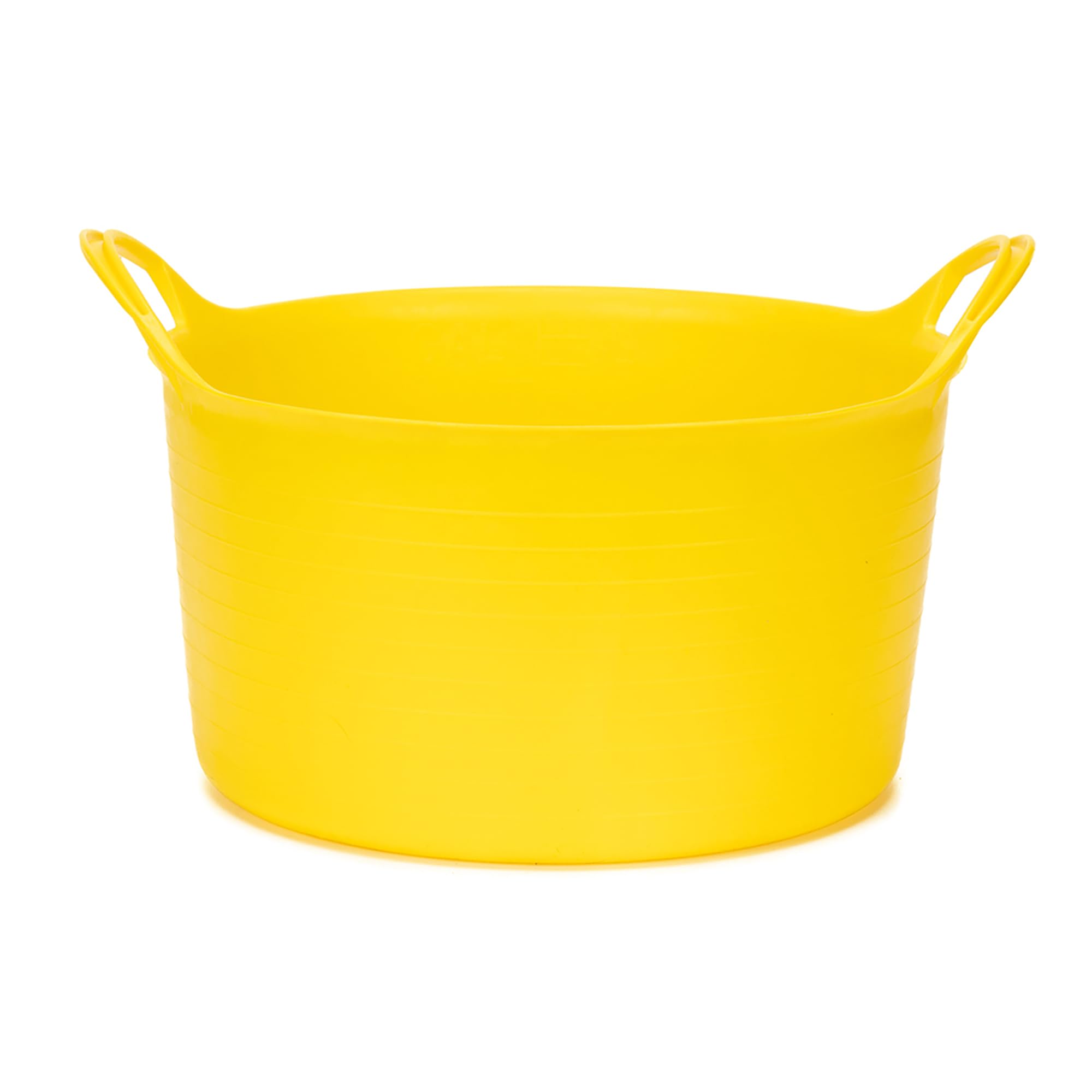 Amtech Yellow - Flexi Tub For Carrying Water, Soil, Bricks, Super Strong Reinforced Handles, Home Diy, Durable And Long Lasting, Heavy Duty, Cold Resistant (Yellow) (14L)