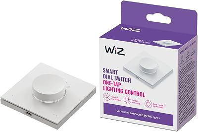 Wiz – Control Inteligente Dial Switch – Control portátil, Regula Intensidad y escenas predefinidas, Recargable por USB, Control Luces