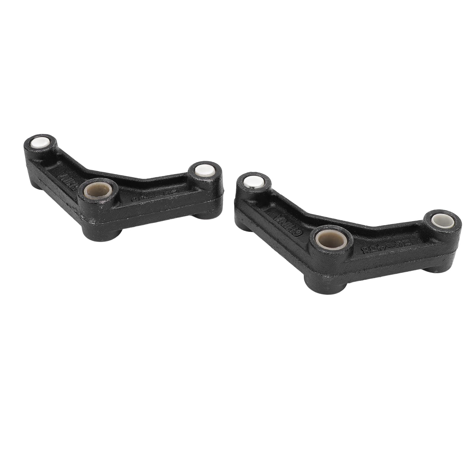 Tbest Para -/4-calowego Korektora Osi Przyczepy EQ-458 do Resorów Piórowych z Podwójnym Uchem Zawieszenie Osi Przyczepy Oś Wyrównawczy żeliwny Lakier z Korektorem Bez i Pękniętymi Otworami