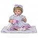 FMONH Reborn bébé poupées en Vinyle Souple 16 Pouces 40 cm Reborn Prime Taille réelle Silicone bébés Fille poupée Cadeau de fête des Enfants
