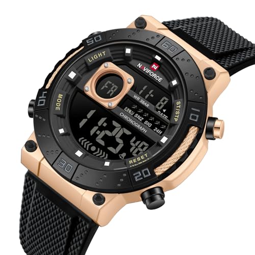Image of NAVIFORCE NF9241T Dominant Multifunctional Silicone Strap Sport Digital Watch