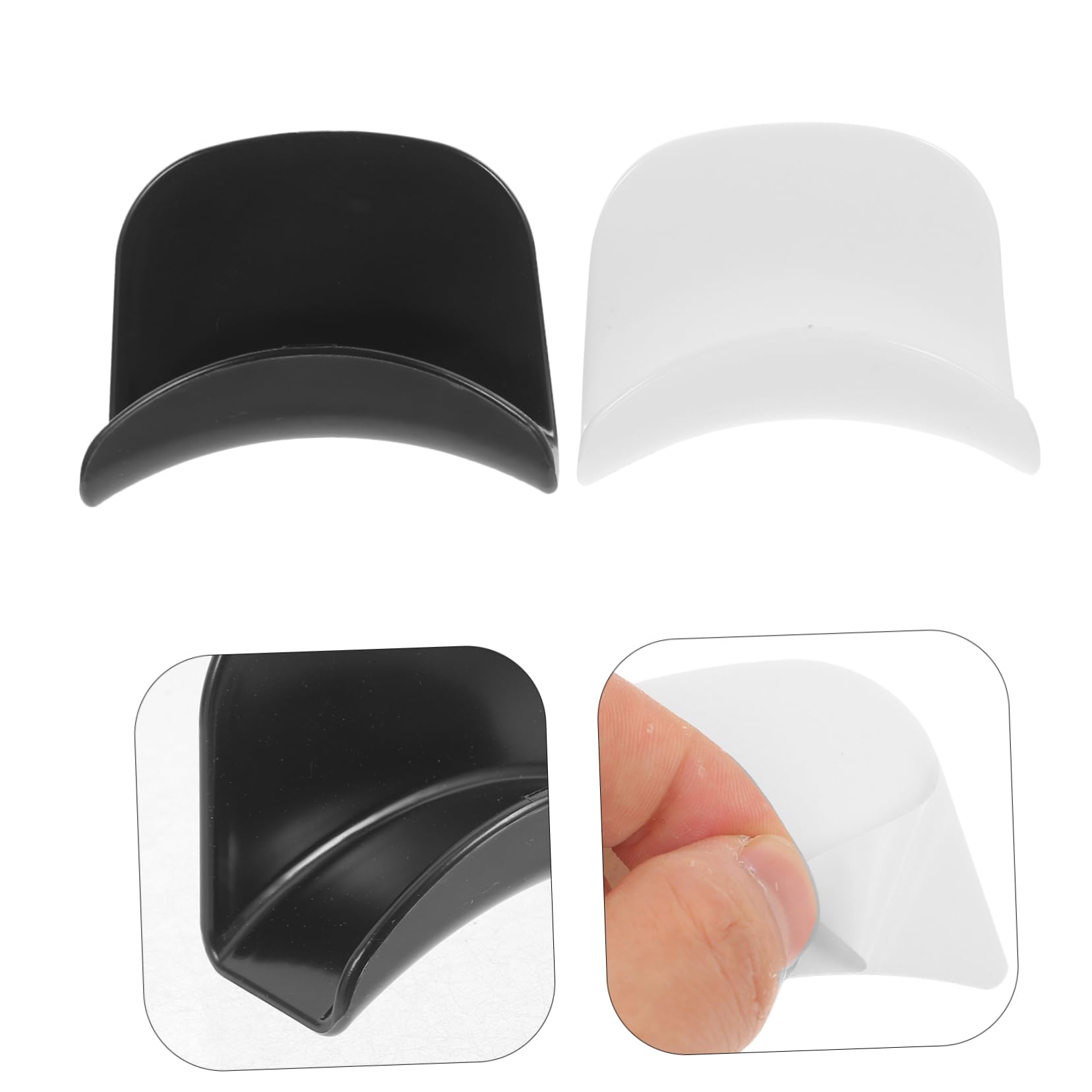 Uonlytech 18piezas Soporte De Auriculares Adhesivo Gancho De Pared Multifuncional para Auriculares Organizador De Audio para Oficina y Hogar Diseño Simple y Resistente Compatible Diversos