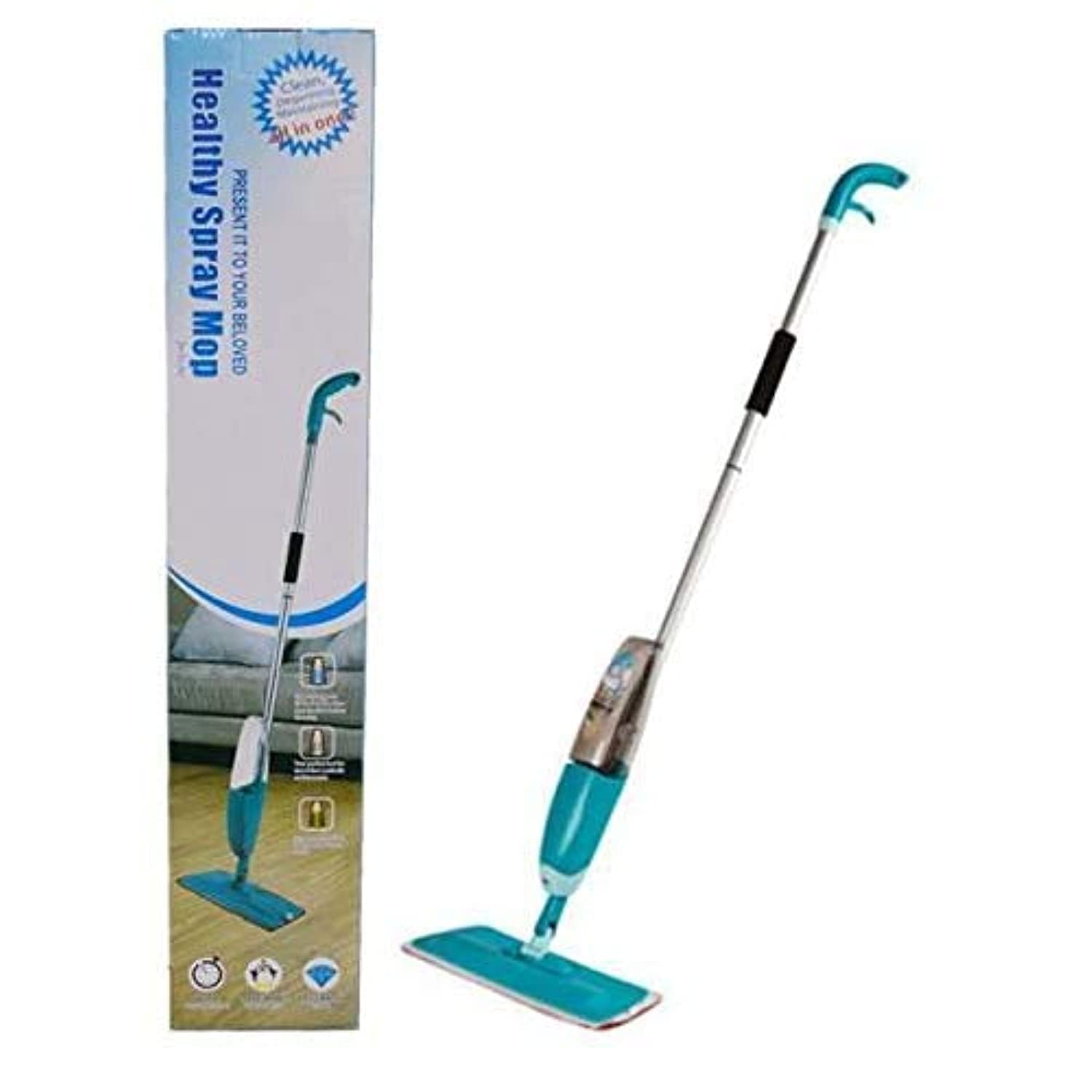 Spray Mops for Floor Cleaning with Microfiber Washable Pad from HomeEaze, Best 360 Degree Easy Floor Cleaning for Home & Office, Stainless Steel (B0DC57X1P1) Amazon Price History, Amazon Price Tracker