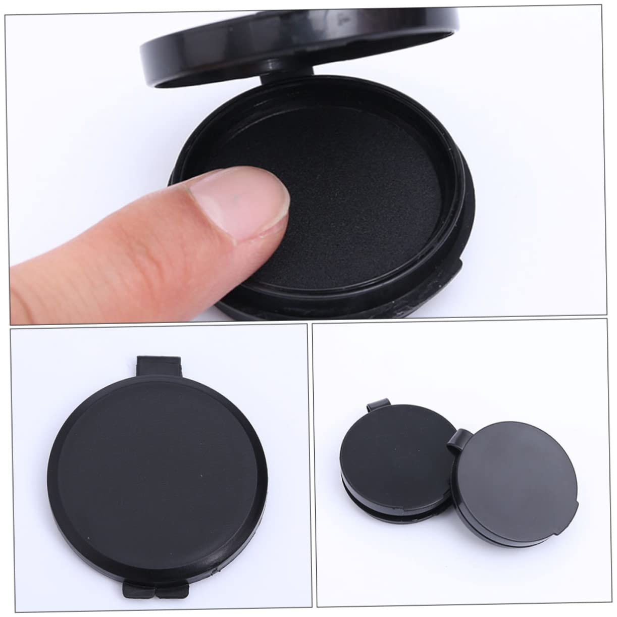 SHINEOFI 12pezzi Tampone Per Impronte Digitali Portatile Di Inchiostri Per Timbri Design Compatto e Asciugatura Rapida Per Ufficio Notai e Sicurezza Identificativa