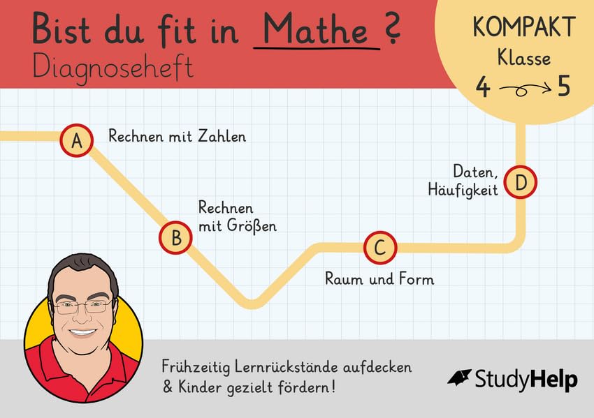 Diagnoseheft - Bist du fit in Mathe? Lernrückstände frühzeitig erkennen und Kinder gezielt fördern! (Mathe mit Lehrer Schmidt: inklusive Lernvideos)
