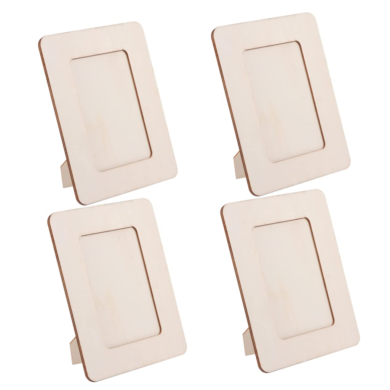 Gadpiparty 12 pezzi Cornice Foto Legno Cornice Vuota Legno Naturale per DIY Fai da Te Decorazione e Organizzatore Immagini Materiale Sicuro e Durevole per Progetti Creativi