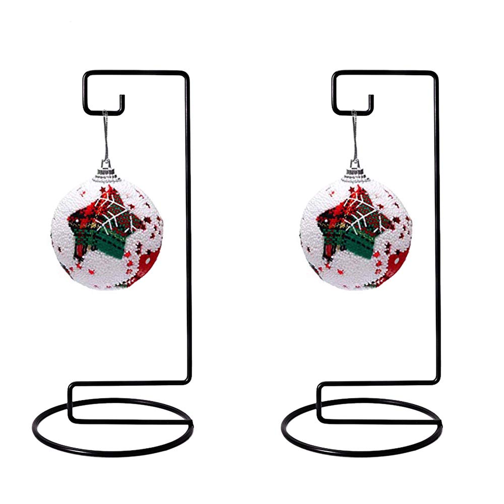 YY YEARCHY Ornament Display Stand Iron Hanging Stand Flower Pot Rack Holder Pothook for Hanging Glass Globe Air Plant Terrarium Witch Ball Home Wedding Christmas Decoration (9.07