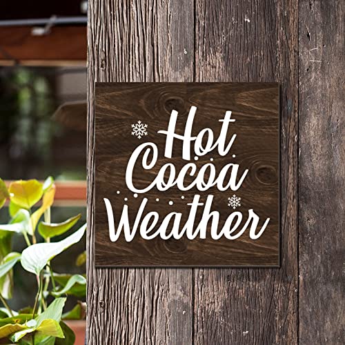 Cadeau de pendaison de crémaillère plaque murale Hello Winter en bois