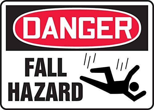 Signalétique danger de chute Accuform protection maximale Accu-Shield