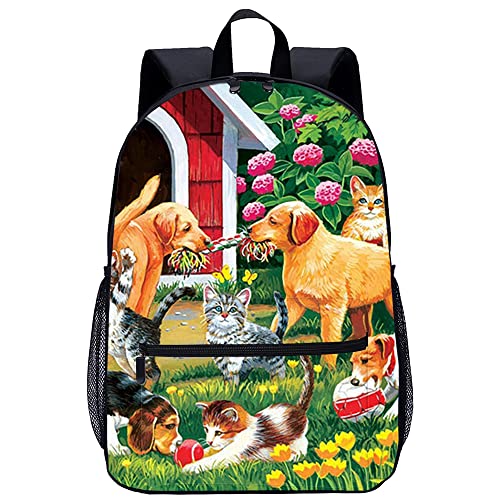 Sac à dos de loisirs grand format 45cm avec motif imprimé 3D pour la jeunesse