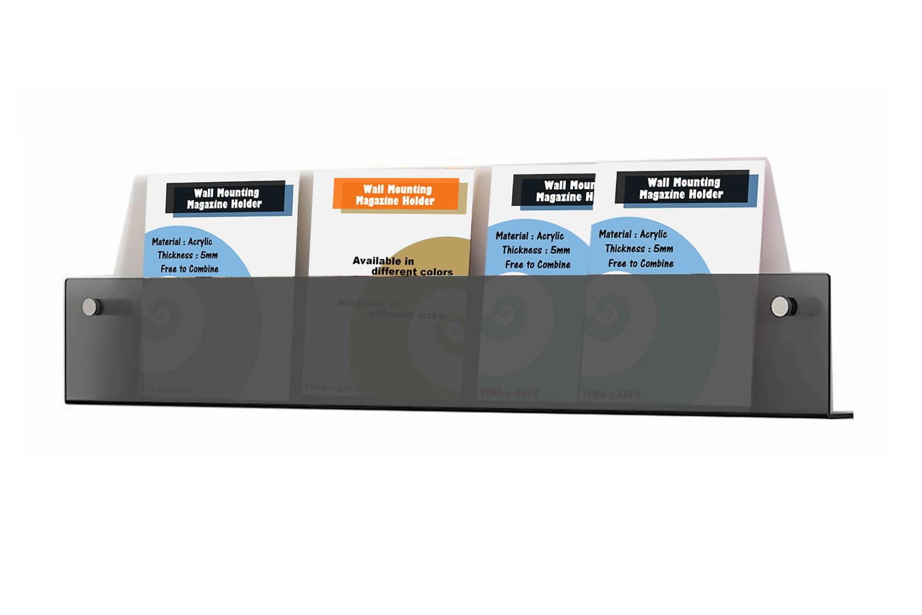 Acryl Tijdschriftenhouder Wandmontage, Doorzichtige Tijdschriftenrek voor Op Kantoor In de Woonkamer met Fittingen, Hangende Wandbrochure Displaystandaard (Size : 100cm(39 3/8 Acryl Tijdschriftenhouder Wandmontage, Doorzichtige Tijdschriftenrek voor Op Kantoor In de Woonkamer met Fittingen, Hangende Wandbrochure Displaystandaard (Size : 100cm(39 3/8