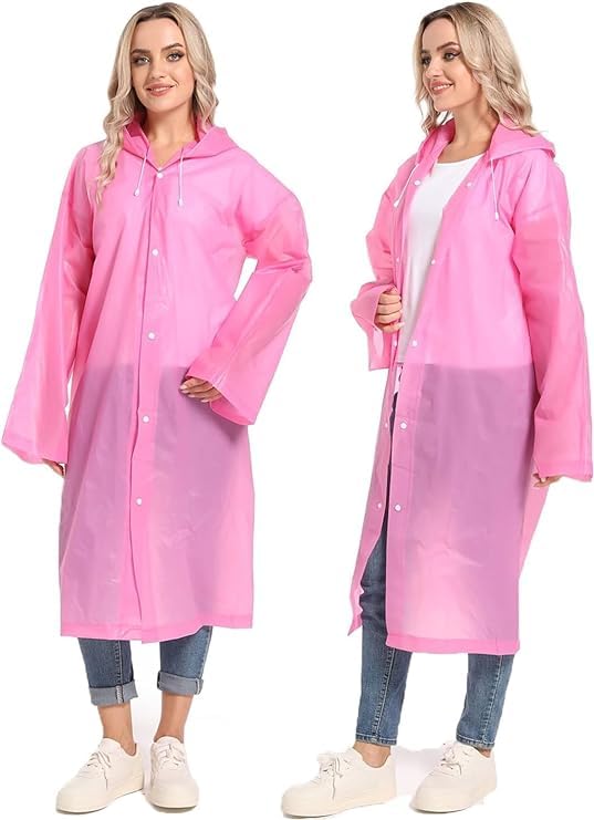 Image of Unisex Adults EVA Waterproof Rain Coat 1Pc