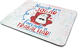 JPS INFO, Mouse Pad Gamer Flork - Nascido pra Jogar v?deo game