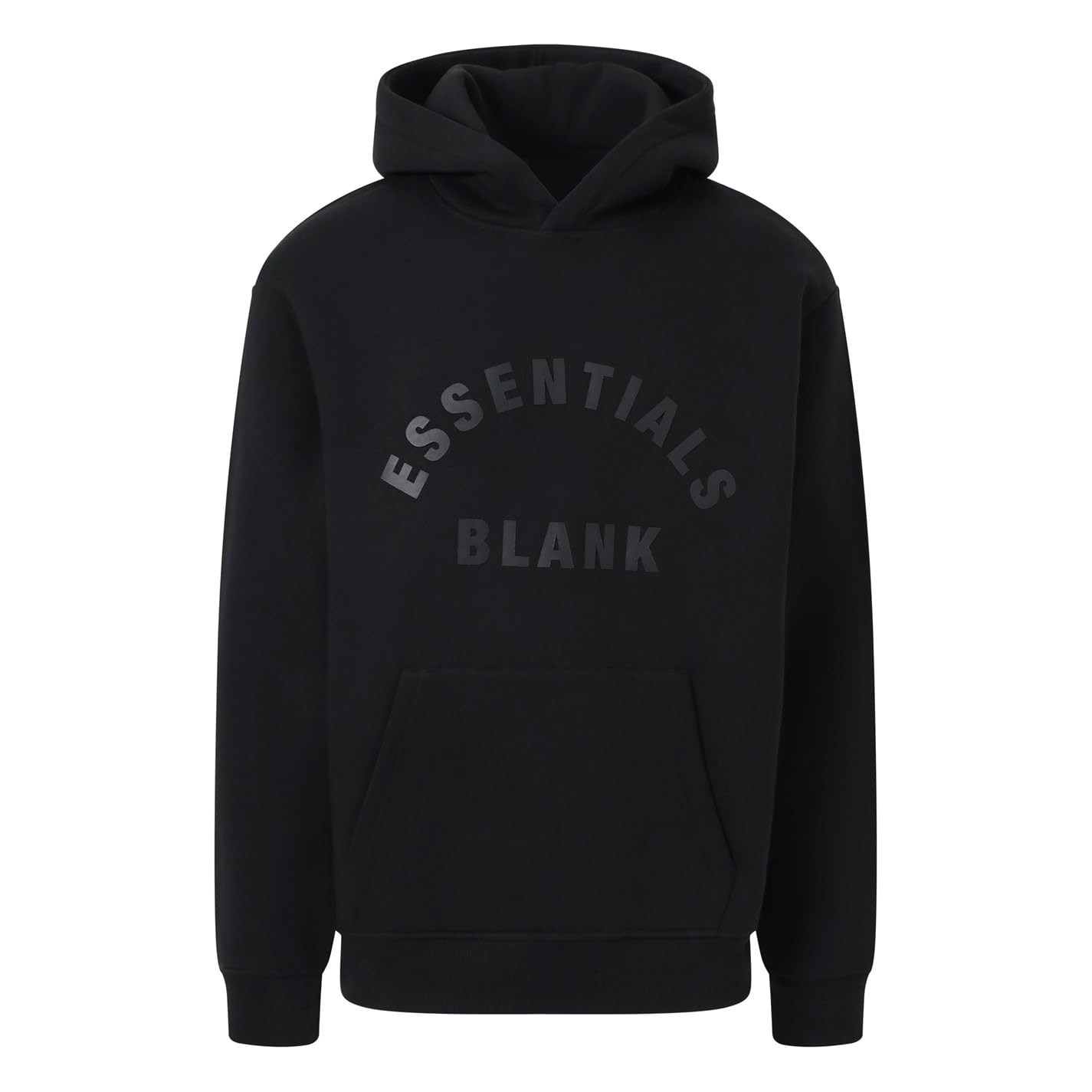 Blank Essentials Mens Arch Hoodie Long Sleeve Cotton Black S