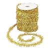 PH PandaHall 50m Ghirlanda di Orpello D'oro 20mm Ghirlande Tinsel Glitterato Sottile Ghirlanda Natalizia con Glitter Rivestimento Decorativo per Albero di Natale Festa Compleanno Matrimoni Forniture