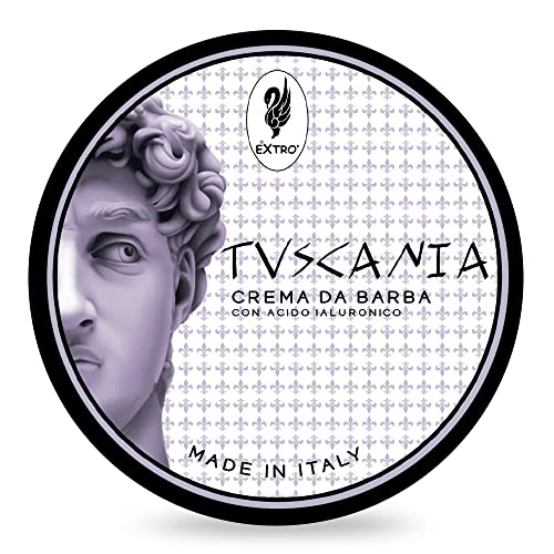 Savon à raser Tuscania Extro Cosmesi évite le feu du rasoir grâce à sa mousse protectrice 150ml