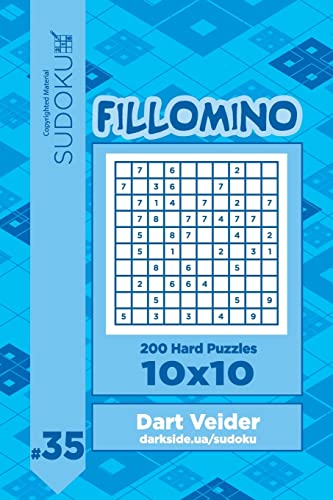 Sudoku Fillomino - 200 Hard Puzzles 10x10 (Volume 35)