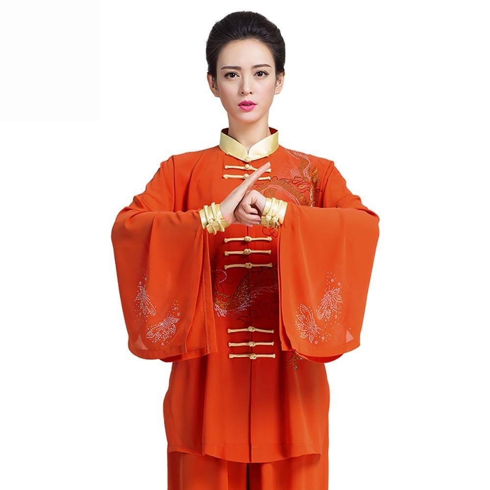 Costume Tai Chi en soie pour femme costume de méditation XL