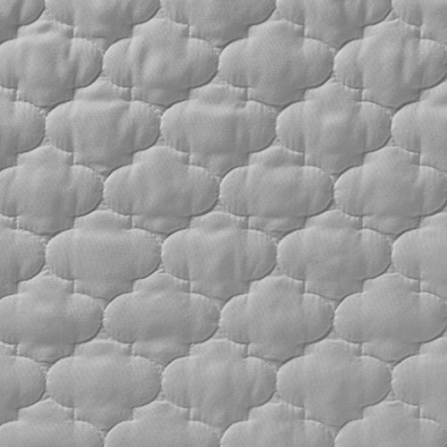 Comfy Bedding 1053 Oversized and Prewashed Lantern Ogee Quilted, King/California King, Light Grey - Thumbnail 2
